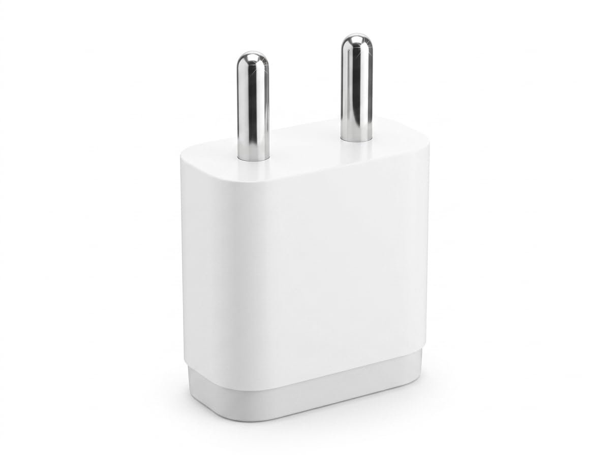 5W 1A Mobile Wall Charger, White, Fast Charging, White, Made in India - Image 3