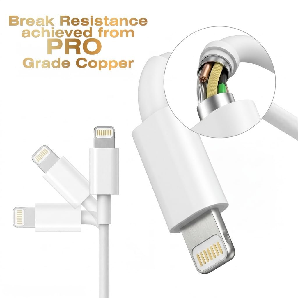 Arch 27 Type C to Lightning Cable, 1M, White - Image 3