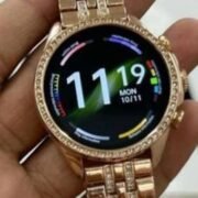 Gen 9 Diamond Strap Smartwatch for Women with HD Display, BT Calling, 2 Stylish Straps (Rose Gold), Fitness & Health Tracker, Compatible with Android & iOS