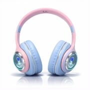Astro Junior Wireless Bluetooth Headphones with BT 5.3, Noise Cancelling, Hi-Res Audio, 40mm Drivers, Deep Bass, Memory Foam Ear Cushions, Over-Ear Headset for Kids, Teens & Adults (Blue)