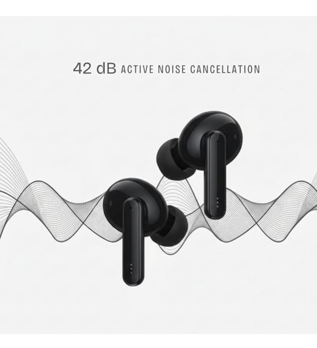 Earbuds Wireless Bluetooth 5.3 TWS Earphones with Full Touch Control, Built-in Microphone, Premium Sound Quality, Fast Stable Connection, Type C Charger - Image 3
