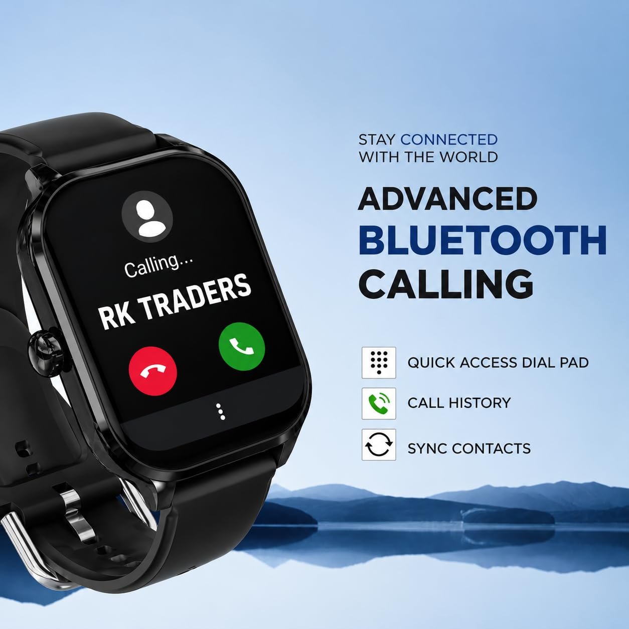 H9 Smartwatch Calling,Fitness,Heart Rate Tracking Kids Girls & Boys(Black) - Image 2