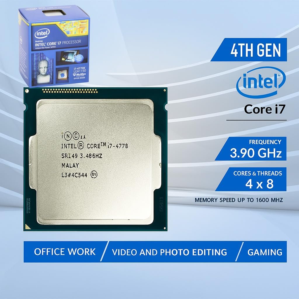 Desktop PC,Core i7-GEN4 Turbo | 16GB RAM | 512GB M.2 NVMe SSD | HDMI, VGA,LAN,USB 3.0,Clocite Copper CPU Fan,HD Graphics (Windows 11 Pro+MS Office/i7,16GB,512GB,Cosmic) - Image 6