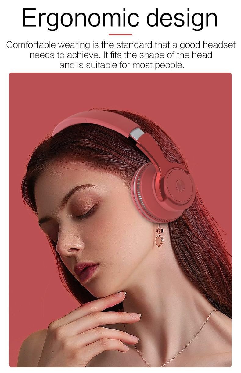 H2 Over Ear Premium Bluetooth Headphones with RGB Light, Upto 50* Hrs Playtime, Fast Charging, in-Built ENC Mic, 40mm Titanium Bass Drivers, Super Soft Cushion, AUX in, Foldable Design (Blue) - Image 6