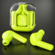 MISS LADY CREATION UltraPods Max True Wireless Earbuds with Bluetooth 5.3, Enhanced Sound Quality, Touch Control,Battery Life, Noise Cancellation & Comfortable Fit (Green)