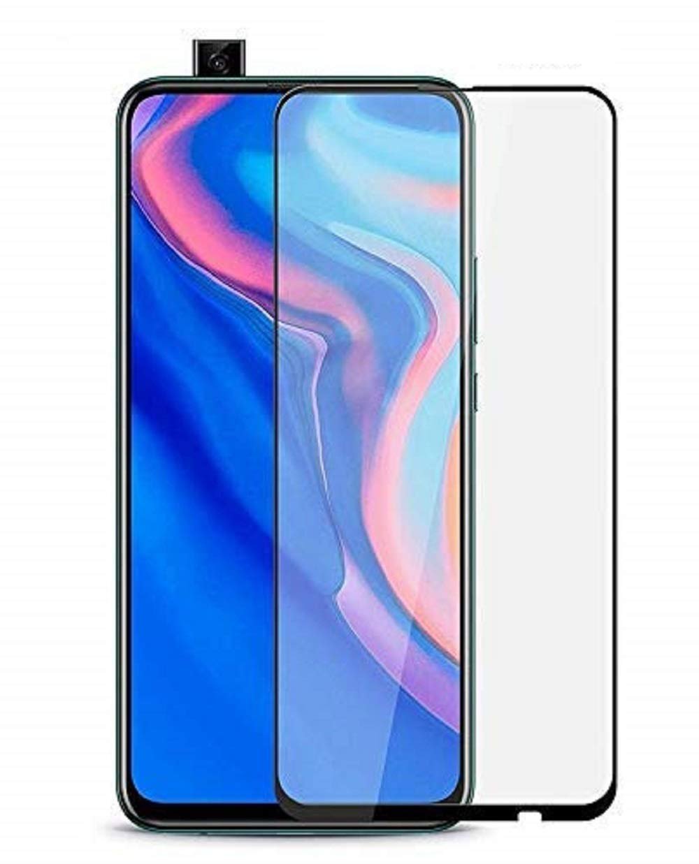Tempered Glass Screen Protector Guard For Huawei Y9S / Y9 Prime 2019 / Honor 9X / Honor 9X Pro (Black)
