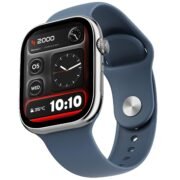 Ninja X Ring Smart Watch with 1.96” Large Display, Bluetooth Calling, Wireless Charging, AI Voice Assistant, 500+ Watch Faces, Health Suite, Smart Watch for Man & Woman – Blue S