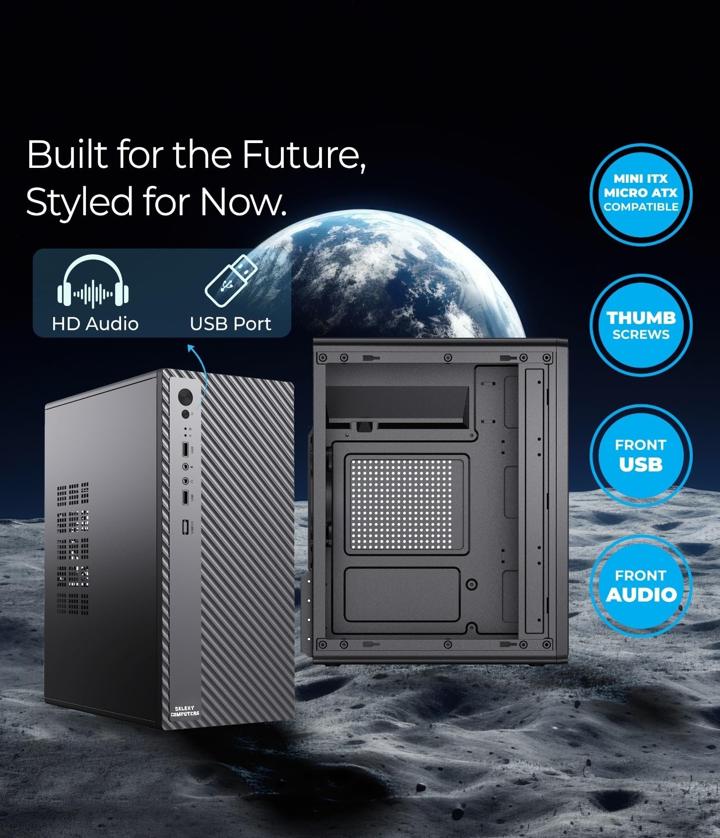 Powerful Desktop Computer CPU || Core i3 3rd Gen 3.30GHz || 8GB DDR3 RAM || 128GB SSD || WiFi Adapter || Windows 11 Pro (64 Bit) & MS Office || Full Metal Body || Galaxy Computers (8, GB, 128, GB) - Image 2