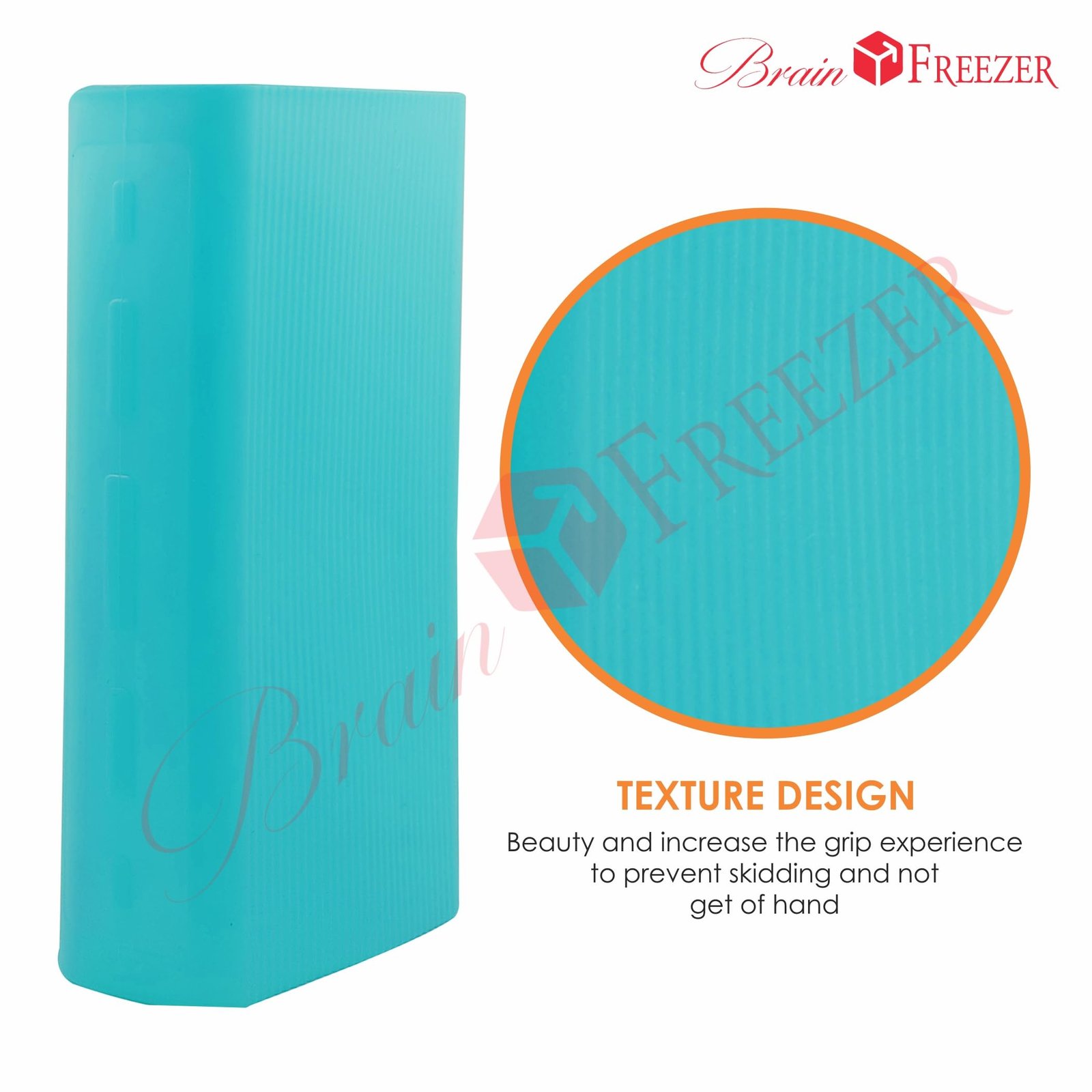 Silicone Soft Cover Case Compatible with Mi Boost Pro Power Bank (Blue, 30000 mAh) (Device Not Included) - Image 2