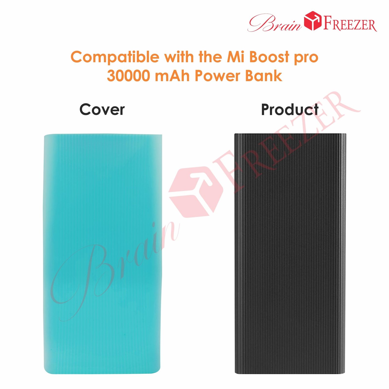 Silicone Soft Cover Case Compatible with Mi Boost Pro Power Bank (Blue, 30000 mAh) (Device Not Included) - Image 4