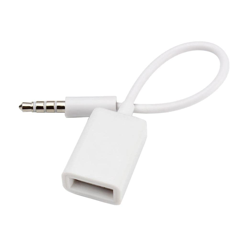 ® CBOLLY - 3.5mm Male AUX Audio Plug Jack to USB 2.0 Female Converter Cable for Car|1 Piece 3.5mm Male to USB 2.0 Female Converter Cable - Image 2