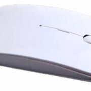 Wireless Mouse, Bluetooth and 2.4G Dual Mode, Rechargeable (White)