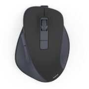 Wireless Rechargeable Mouse with Battery, Ergonomic Shape, 6 Buttons, 800/1200/1600 DPI, AI Assistant, 2.4 GHz, Ideal as Computer Mouse, Laptop Mouse, Black