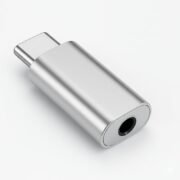 USB Type-C to 3.5mm Audio Adapter, DAC Chip, Universal Compatibility, Aluminium Housing, Silver [if Your Phone Have 3.5mm Jack This Product Didnt Working ON Your Device (Silver)