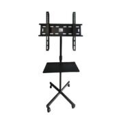 Sheik Kart LED/LCD TV Floor Stand with Wheels TV Cart for 16" to 55"/Capacity Upto 80Kgs Full Motion TV Mount