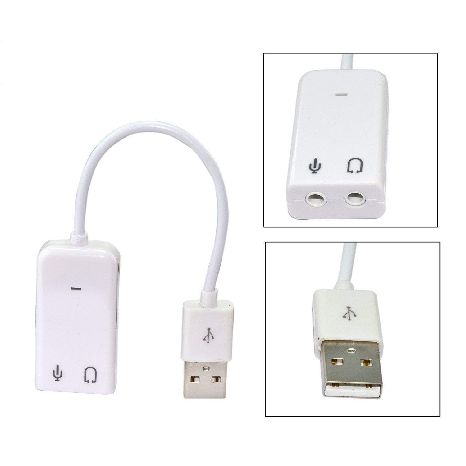 7.1 Channel USB External Sound Card Audio Adapter with Mic – Plug & Play, 3D Surround Sound, Compatible with Windows XP/ME/Vista/7/8, Server 2003, Linux, Mac OS - Image 3