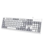 USB Alfa Keyboard 7 Wired Membrane Keyboard | 104-Key US Layout | UV Coated Keycaps | Ergonomic Design | Quiet & Durable Membrane Build | 1-Year Warranty (LOX-106)