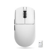 VXE Dragonfly R1 Series Wireless Gaming Mouse – Ultra-Lightweight (48–55 g), PixArt PAW3395/3395 SE Sensor, Adjustable DPI up to 26,000 (R1, White)