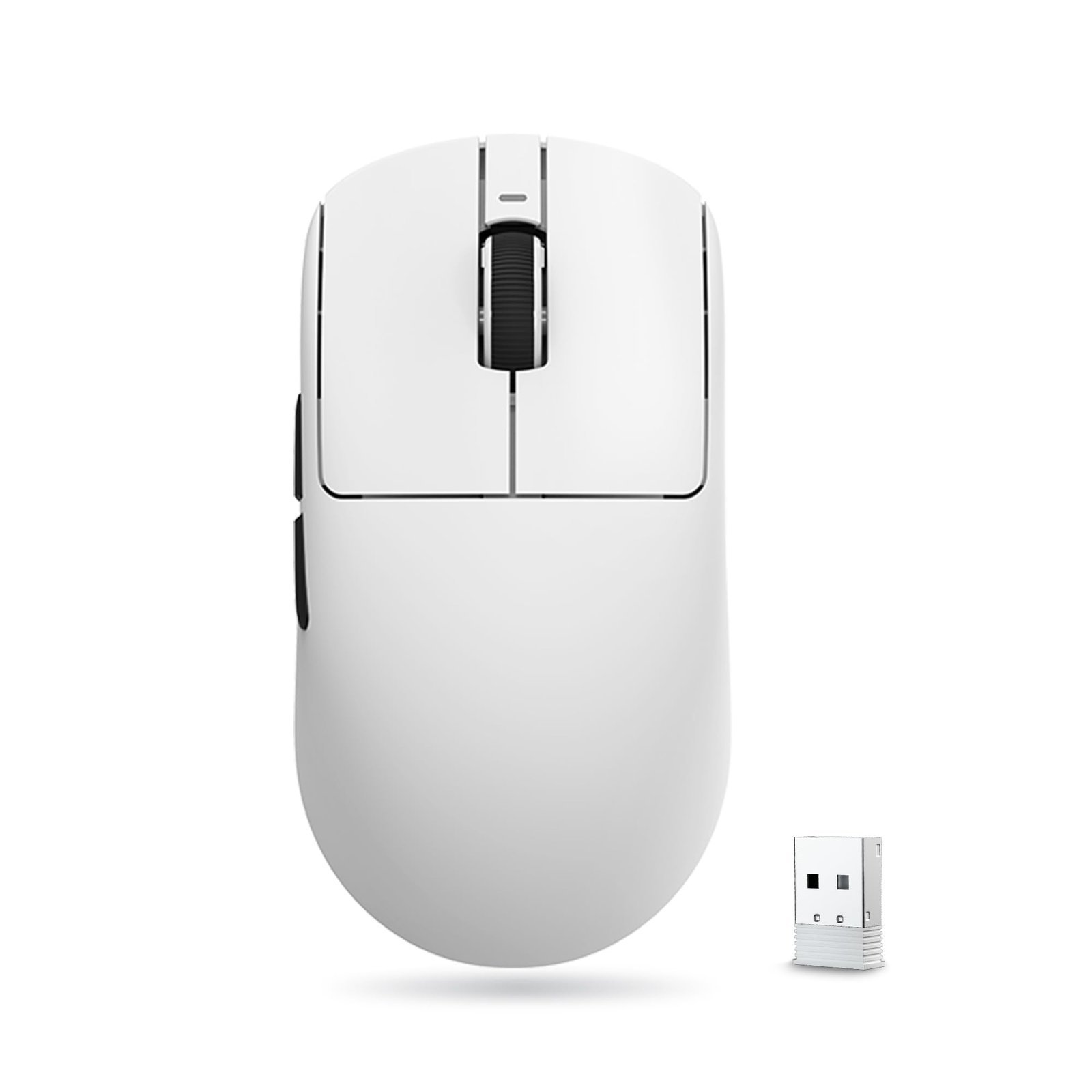 VXE Dragonfly R1 Series Wireless Gaming Mouse – Ultra-Lightweight (48–55 g), PixArt PAW3395/3395 SE Sensor, Adjustable DPI up to 26,000 (R1, White)