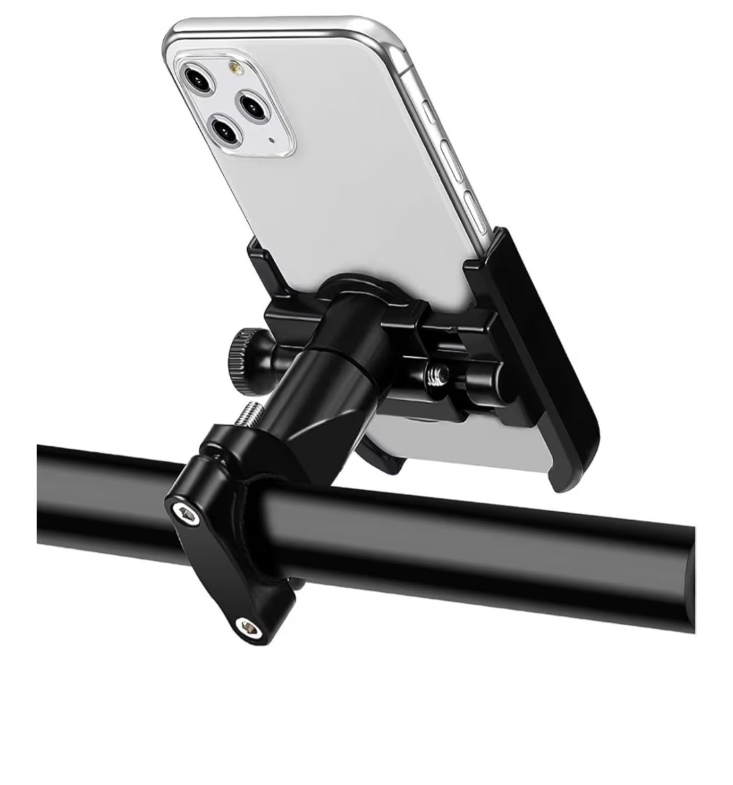 360° Rotating Bike Mobile Holder for Bicycle & Motorcycle | Universal Smartphone Mount | Strong Grip Handlebar Phone Stand | Adjustable Alloy Mobile Holder for Navigation & Hands-Free Riding - Image 6