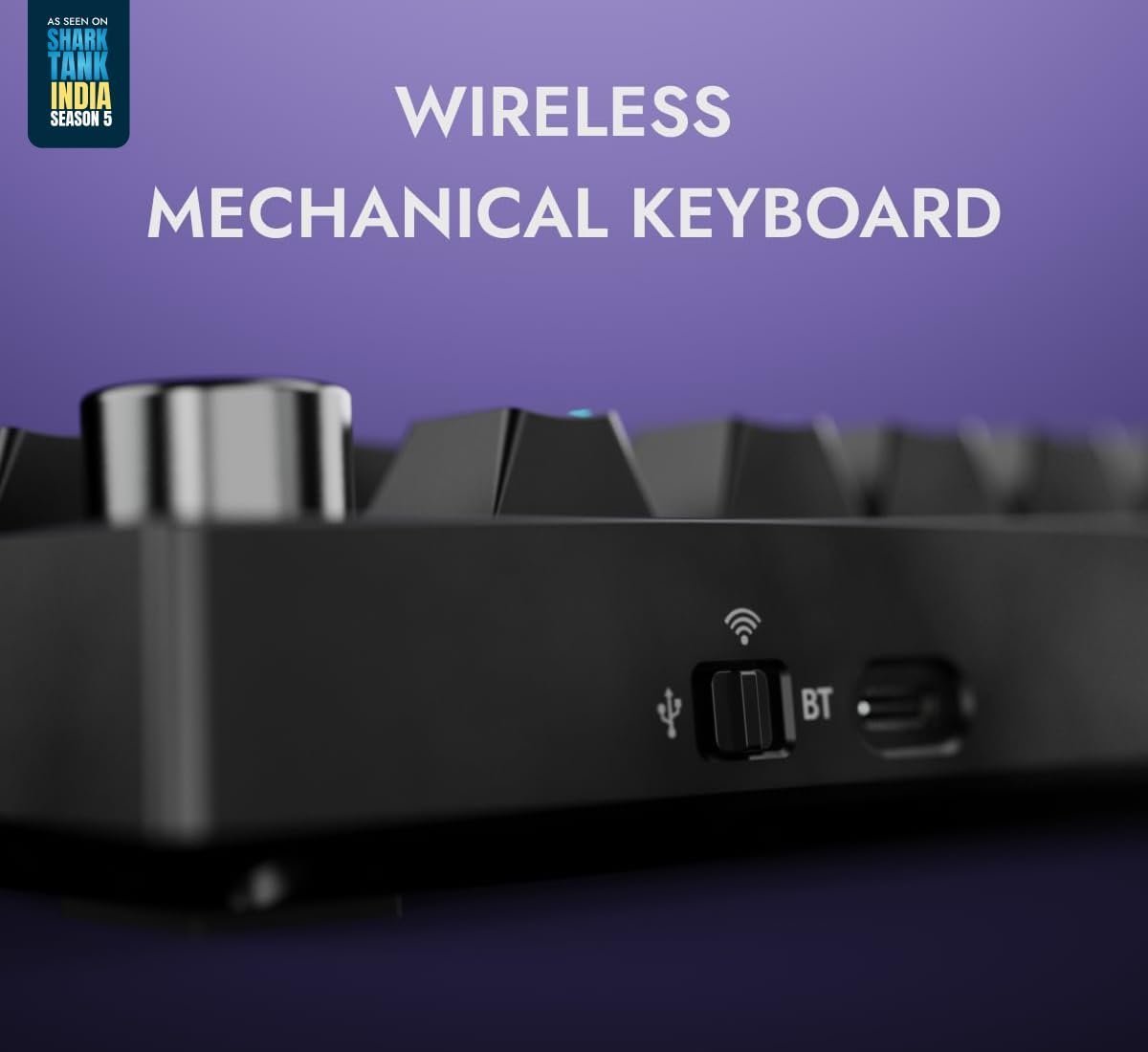 Swarm 75% Wireless Mechanical Keyboard with Pass-Through Keycaps, Advanced Web Software, Pre-lubed Switches, 5-pin Hot Swap PCB and 5 Layers Sound Absorption, Software Support - Image 2