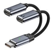 ® Multi USB C Splitter 1 in 2 Out Adapter with Audio, Charging, Data