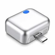 TYROCX Smart Auto-Eject USB-C Charging Adapter, 100W Type-C Power Disconnector with Physical Auto Cut-Off, Dual Current LED Mode Overcharge Protection for Smartphones, Gaming Accessories & Laptops