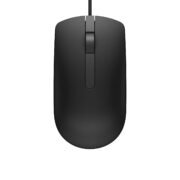 MS116 Wired Mouse, 1000 DPI, Scrolling Wheel, 2 Buttons, 1 x USB, Optical LED Tracking, Plug and Play, Scrolling Wheel, Black