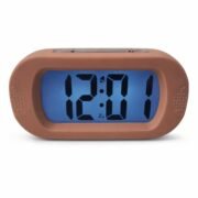 Digital Alarm Clock Large LCD Display with Backlight, Peach