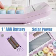 Scart 12-Digit Candy Color Calculator for Students, Kids & Office