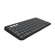 Pebble Keys 2 K380s, Multi-Device Bluetooth Wireless Keyboard with Customisable Shortcuts, Slim and Portable, Easy-Switch for Windows, macOS, iPadOS, Android, Chrome OS - Tonal Graphite