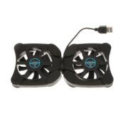 Meri Shopp Portable USB Folding Two 70mm Fans Laptop Notebook Cooling Cooler Pad