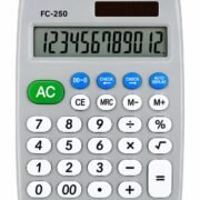 FC-250 12 Digit Electronic Calculator Solar & Battery