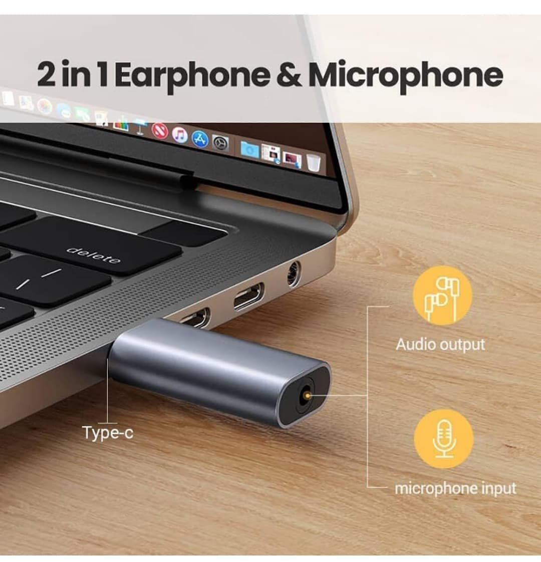 USB Type-C to 3.5mm Audio Adapter, DAC Chip, Universal Compatibility, Aluminium Housing, Silver [if Your Phone Have 3.5mm Jack This Product Didnt Working ON Your Device (Silver) - Image 5