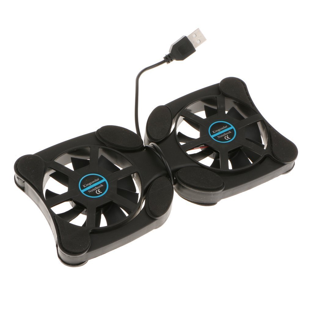 Meri Shopp Portable USB Folding Two 70mm Fans Laptop Notebook Cooling Cooler Pad - Image 5