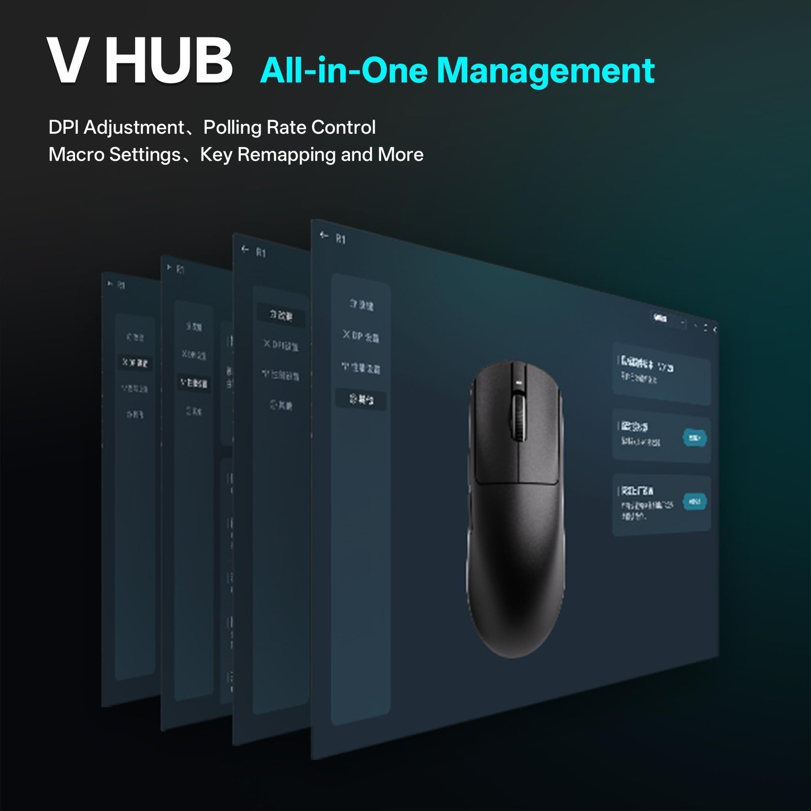 VXE Dragonfly R1 Series Wireless Gaming Mouse – Ultra-Lightweight (48–55 g), PixArt PAW3395/3395 SE Sensor, Adjustable DPI up to 26,000 (R1, White) - Image 8