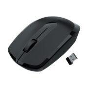 Wireless Mouse, 2.4GHz, 3200 DPI, 3 Buttons, Comfortable & Ergonomic, USB Nano Receiver, Power-Saving Mode, Works on Most Surfaces, for Mac | Laptop | Computer (Freego, Black)