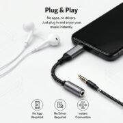 Winsumm USB-C to 3.5mm Audio Adapter with DAC
