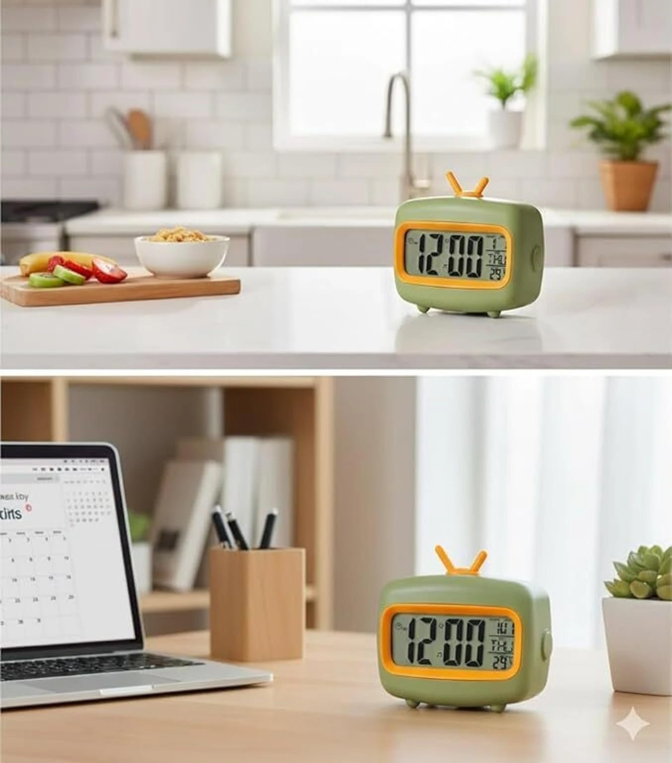 Digital Kitchen Timer Stopwatch with Alarm, Countdown Count Up Timer Clock with Magnetic Stand, Large LCD Display for Cooking, Exercise, Study, Work & Home - Image 2