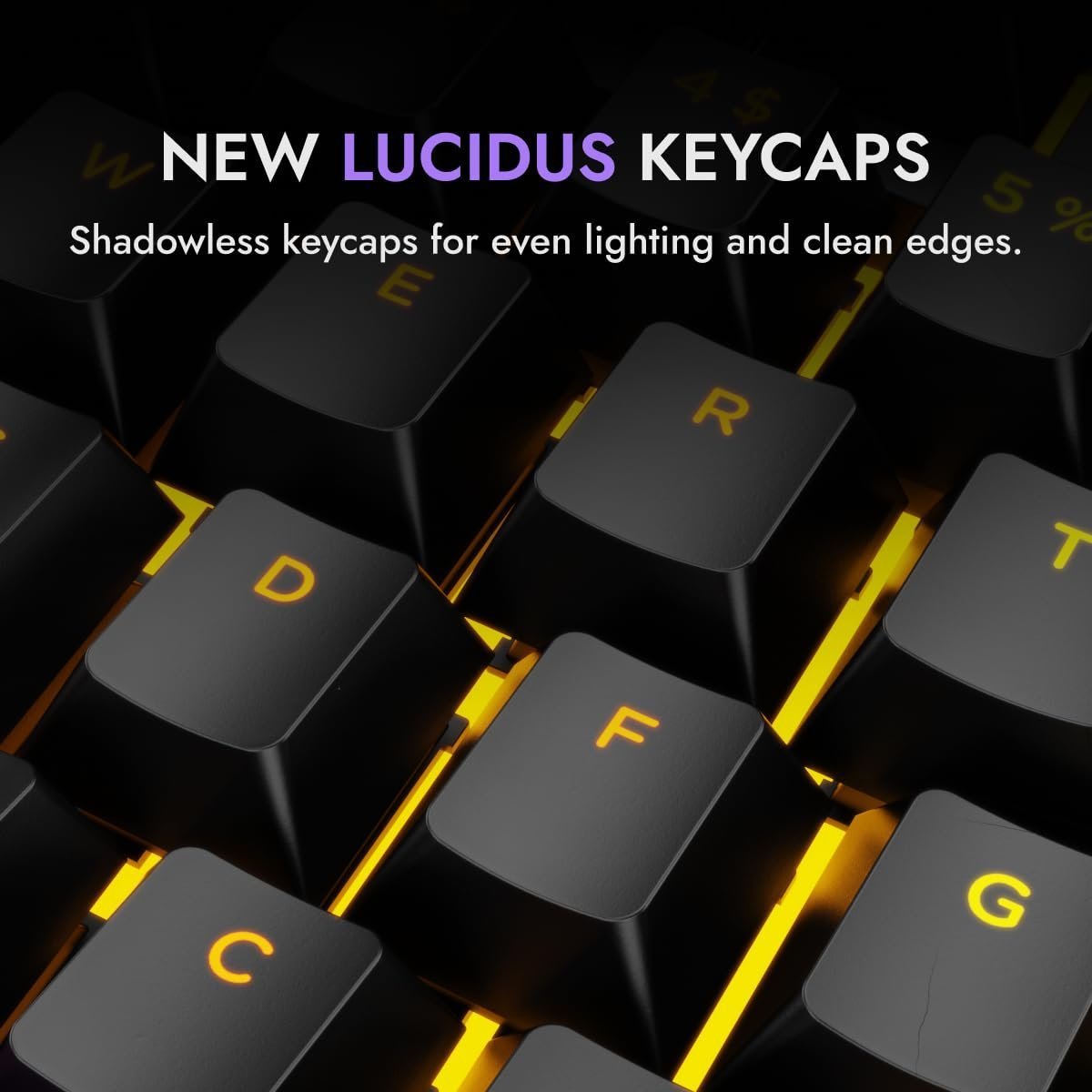 Swarm 75% Wireless Mechanical Keyboard with Pass-Through Keycaps, Advanced Web Software, Pre-lubed Switches, 5-pin Hot Swap PCB and 5 Layers Sound Absorption, Software Support - Image 6
