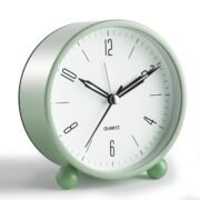 Analog Alarm Clock, 4 Inch, Green