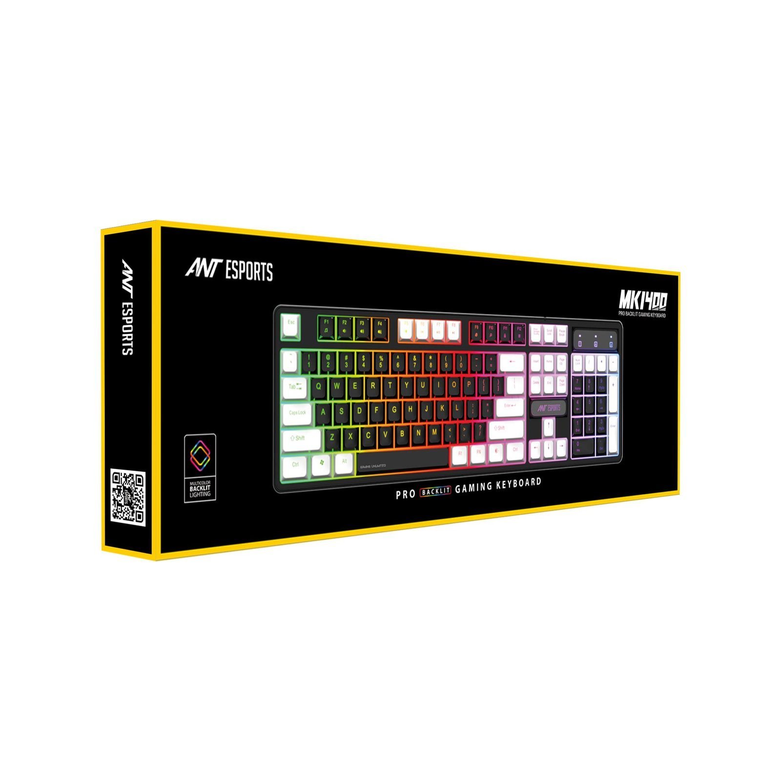 KM1400 Pro Backlit Membrane Gaming Keyboard - Image 3