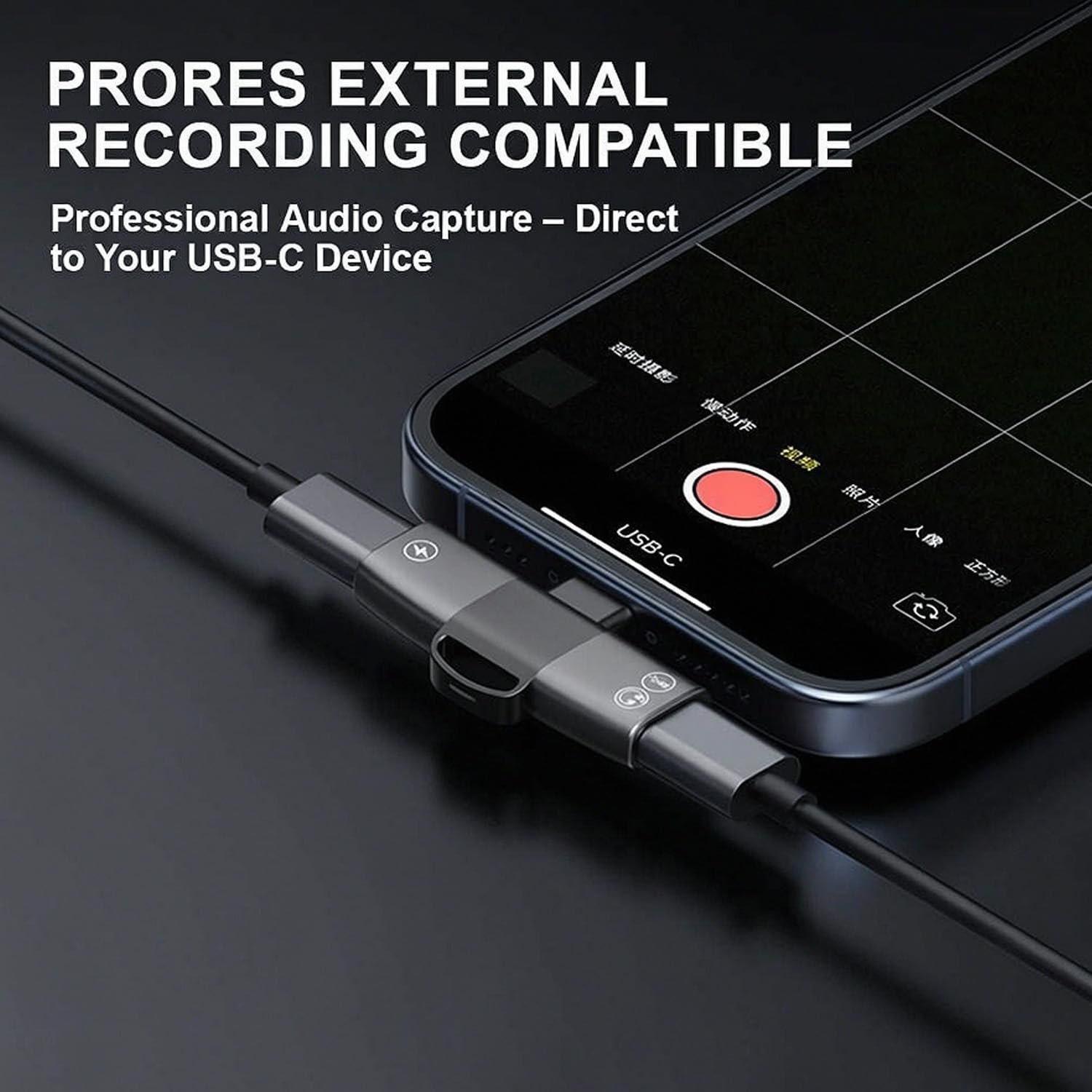 2-in-1 USB-C Audio & Charging Adapter, Dual USB-C Ports for Simultaneous Charging & Audio, High-Resolution Sound Aluminum Alloy Splitter, Type -C Headphone Adapter for Smartphones, Tablets & Laptops - Image 4