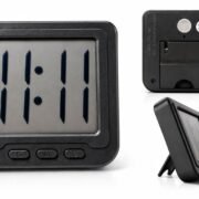 Mini Square Digital Clock with Magnetic Back for Fridge Door Kitchen & Study Table Aesthetic Digital Clock.