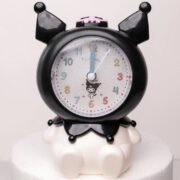 Cute Character Alarm Clock with Colorful Numbers, Novelty Design Table Clock for Kids Room Decor