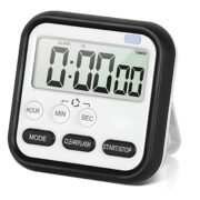 Digital Kitchen Timer & Stopwatch | Timers Clock for Study | Study Timer for Students | Loud Alarm Clock, for Cooking & Baking | Magnetic Retractable Stand, Digital Timers
