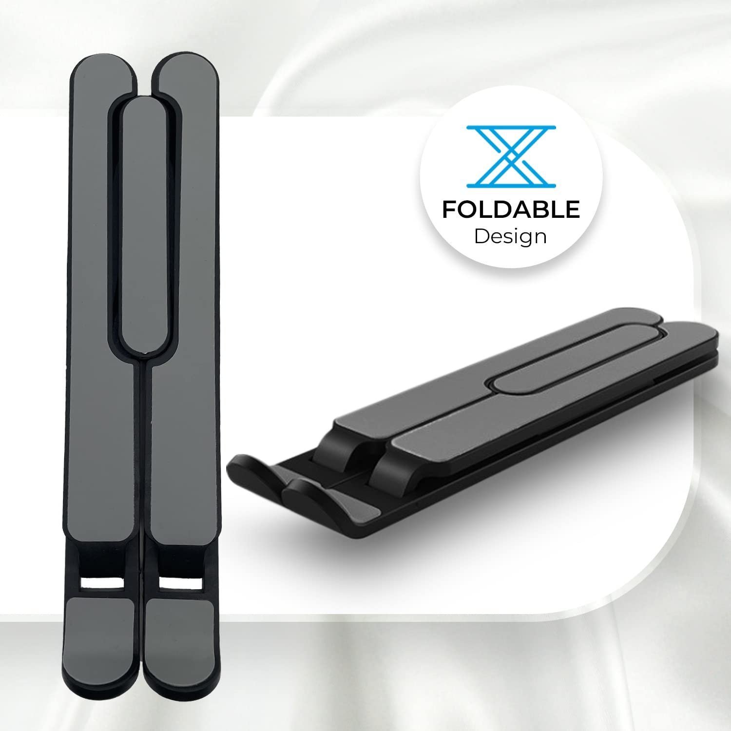 NS1000 Laptop Stand Featuring Foldable Design, Anti-Slip Silicone Rubber Pads, Supports Maximum of 5kgs Weight, 6 Adjustable Levels. - Image 3