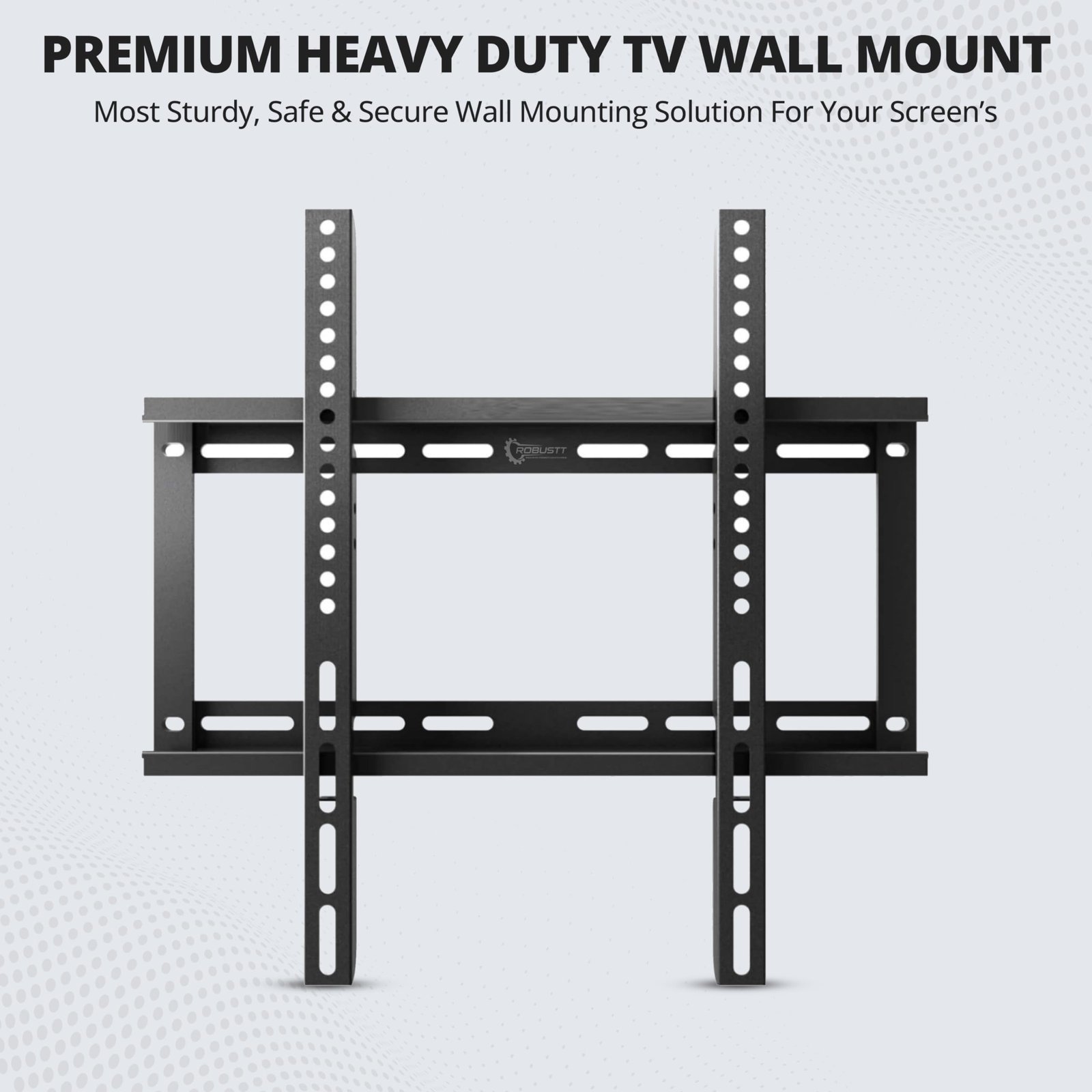 TV Wall Mount 42 to 55 Inches - Pack of 1 | Heavy Duty TV-Wall Stand | Flat Panel Wall-Mount | Universal Fixed Stand - Image 3