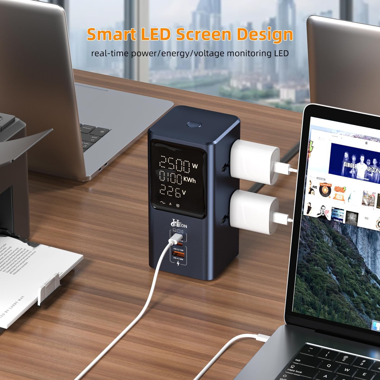 Tower Extension Board Surge Protection, 45W Type C Fast Charge (GaN) - Image 4
