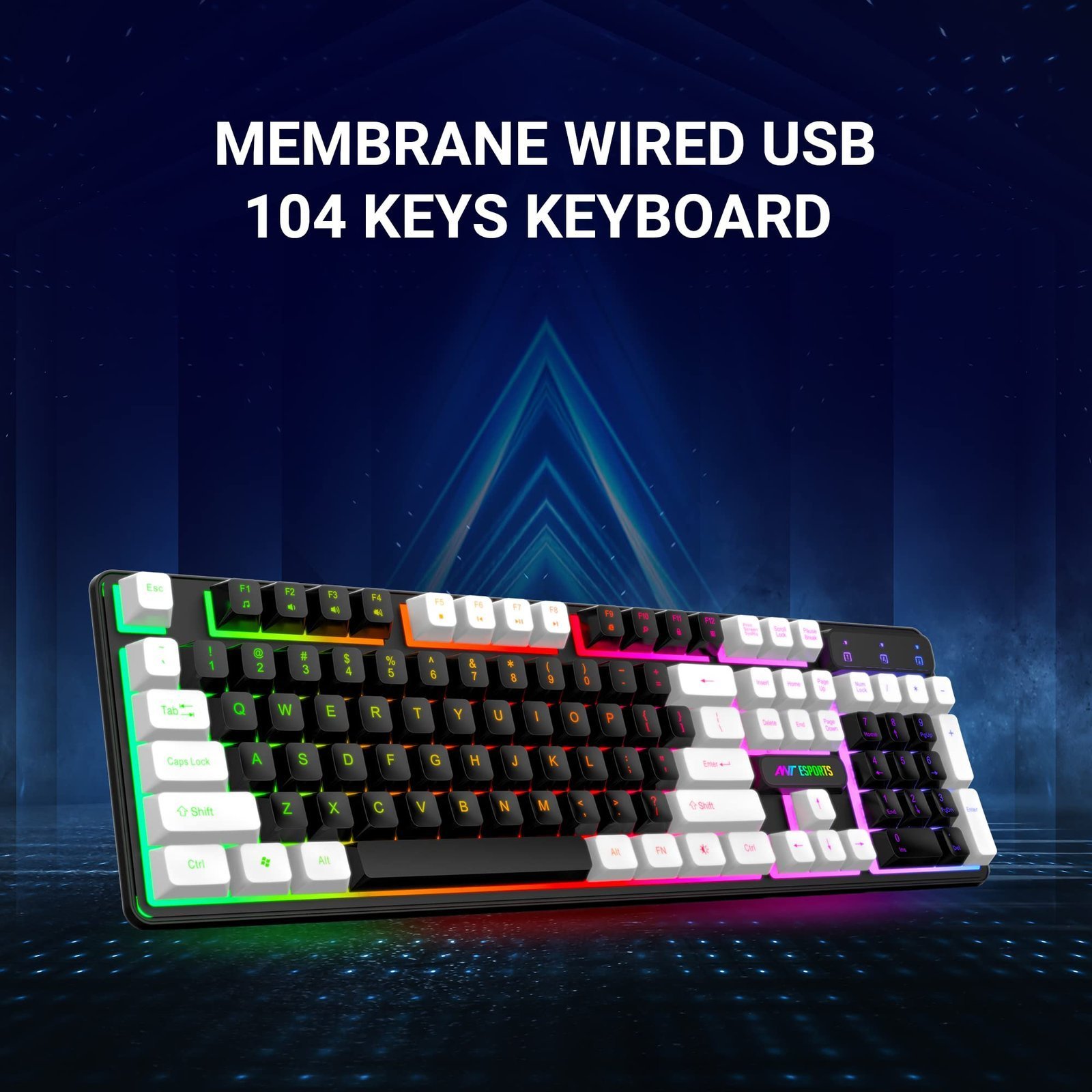 KM1400 Pro Backlit Membrane Gaming Keyboard - Image 5